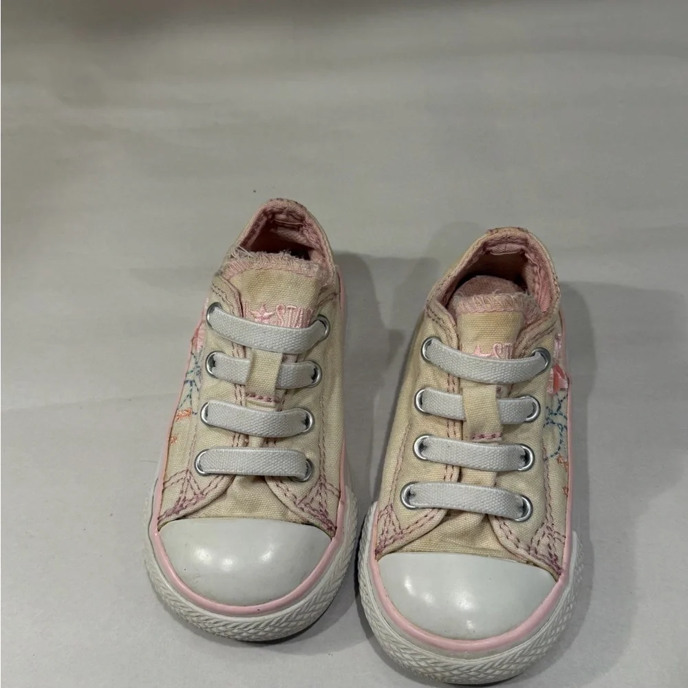 Vintage Converse Kids Pink Floral Sneakers